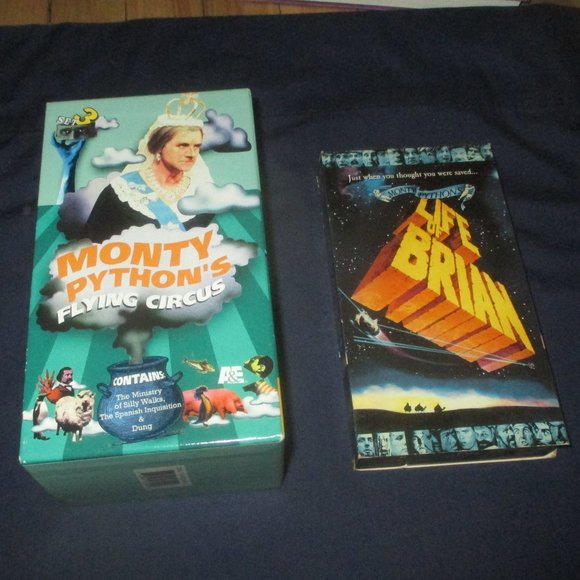 Monty Python's Flying Circus VHS Box Set: Vol, 7 to 9  plus Life of Brian - Picture 1 of 8